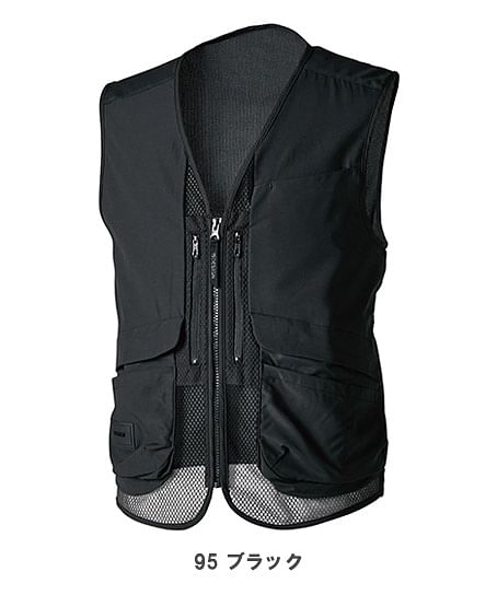 【全1色】TSDESIGN ニッカーズハイブリッドベスト（ストレッチ・高通気・接触冷感・消臭機能・耐久性・男女兼用）