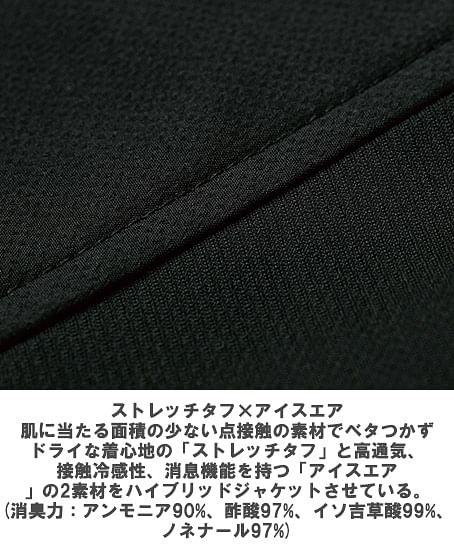 【全1色】TSDESIGN ニッカーズハイブリッドベスト（ストレッチ・高通気・接触冷感・消臭機能・耐久性・男女兼用）