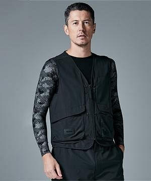 作業服・ワークユニフォームの通販の【ユニデポ 作業着】【全1色】TSDESIGN ニッカーズハイブリッドベスト（ストレッチ・高通気・接触冷感・消臭機能・耐久性・男女兼用）