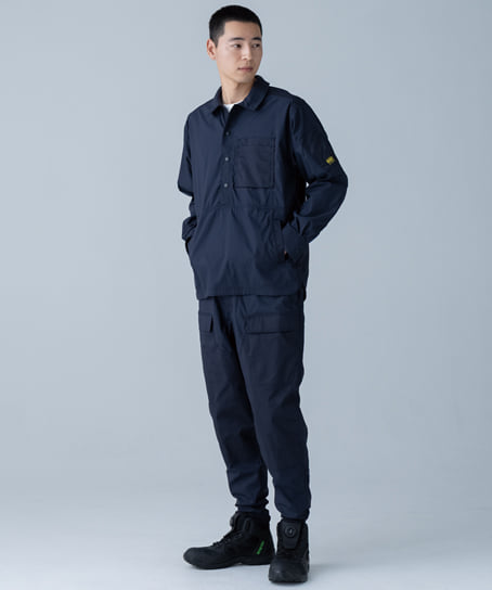 【全3色】TS DESIGN ニッカーズプルオーバーシャツ(ストレッチ・接触冷感・JIS帯電・男女兼用)