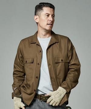 【全3色】TS DESIGN　長袖シャツジャケット（軽量・ストレッチ・開襟・男女兼用）※廃番予定※