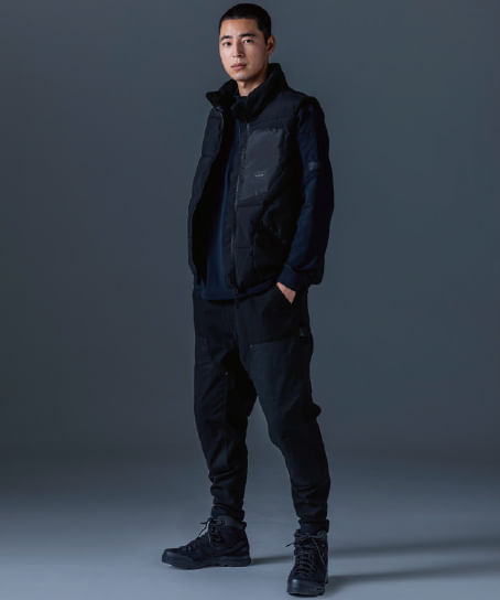【全1色】TS DESIGN　ニッカーズファイバーダウンベスト（軽量・ストレッチ・防風・撥水・男女兼用）
