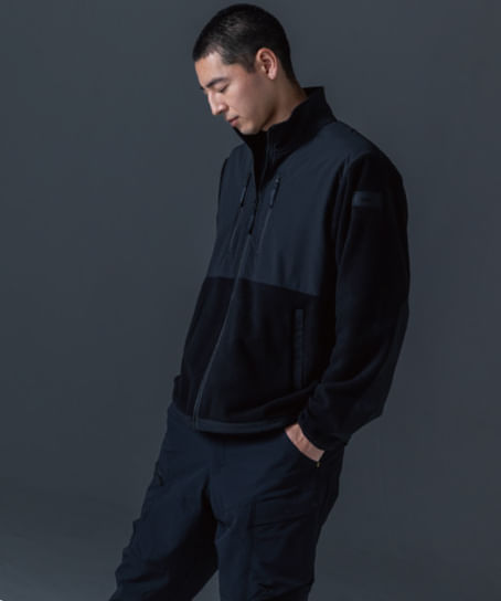 【全1色】TS DESIGN ニッカーズフリースジャケット（ストレッチ・軽量・保温性・男女兼用）