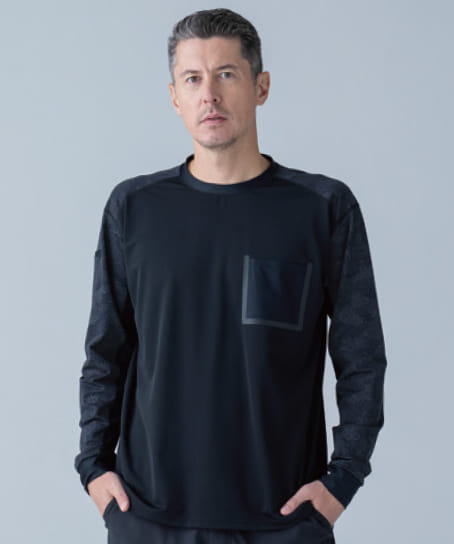 【全1色】TS DESIGN メガクールロングスリーブTシャツ(ストレッチ・接触冷感・吸汗速乾・消臭・高通気・男女兼用)
