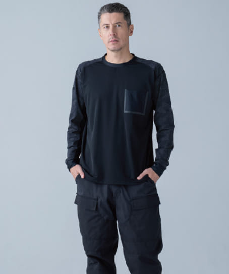 【全1色】TS DESIGN メガクールロングスリーブTシャツ(ストレッチ・接触冷感・吸汗速乾・消臭・高通気・男女兼用)
