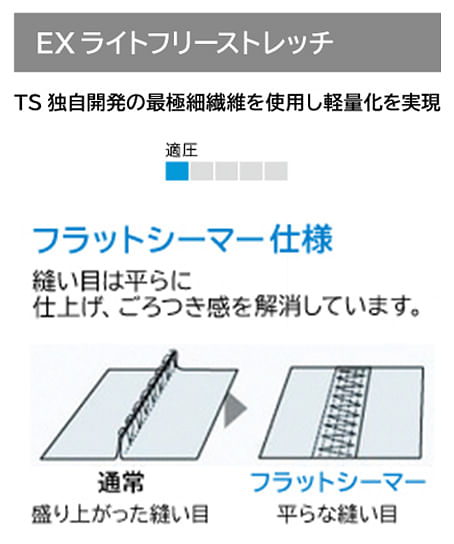 【全1色】TS DESIGN　EXライトロングスリーブシャツ（吸汗速乾・消臭・メンズ）