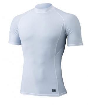 【全2色】TS DESIGN　ハイネックショートスリーブシャツ（接触冷感・メンズ）