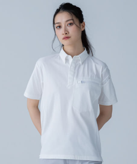 【全5色】TS DESIGN ES DEO トリコットショートスリーブポロシャツ(ストレッチ・制電・防透・消臭・形態安定・男女兼用)