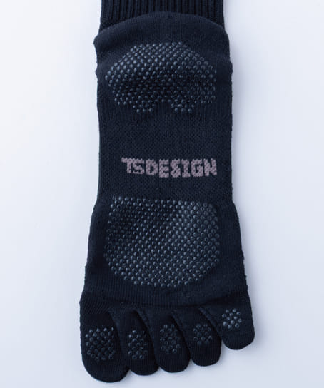 【全1色】TS DESIGN 5本指グリップソックス(消臭機能・2足組)