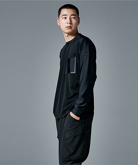 【全1色】TSDESIGN TS DEOロングスリーブＴシャツ（ストレッチ・接触冷感・高通気・消臭機能・軽量性・UVカット・男女兼用）