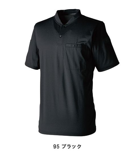 【全1色】TSDESIGN TS DEOドッツヘンリーネックシャツ（消臭・超高通気・軽量性・UVカット・接触冷感・ストレッチ・男女兼用）