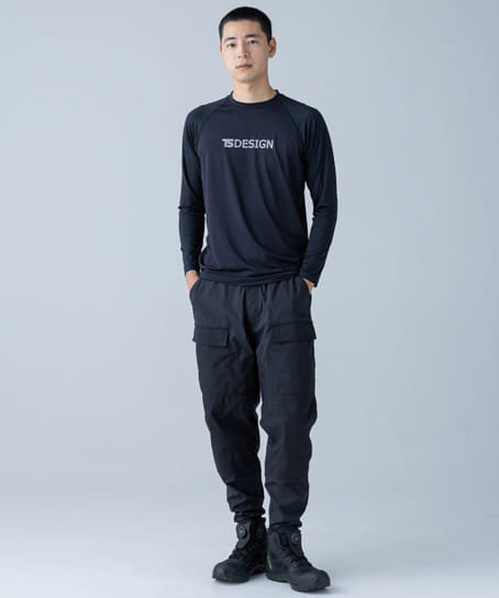 【全2色】TSDESIGN クールアイスライトロングスリーブシャツ(軽量・接触冷感・ストレッチ・UVカット・男女兼用)