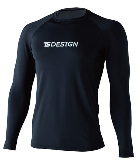 【全4色】TS DESIGN　マイクロフリースロングスリーブシャツ（帯電防止・保温性・消臭・メンズ）