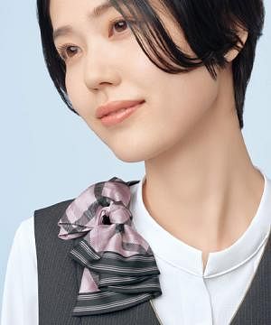 事務服・会社制服の通販の【ユニデポ 事務服】【全３色】リボン（クリップ付）