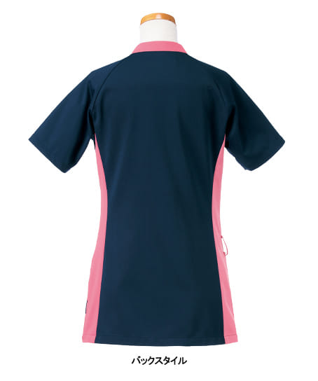 【リゼルヴァ】全5色・半袖スクラブジャケット （制菌・吸汗速乾・制電・レディース）