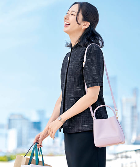 【全２色】半袖サマージャケット（ストレッチ・消臭・エコ素材）