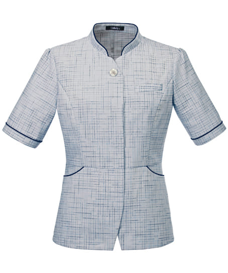 【全２色】半袖サマージャケット（ストレッチ・消臭・エコ素材）