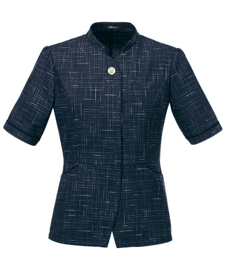 【全２色】半袖サマージャケット（ストレッチ・消臭・エコ素材）