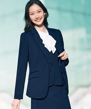 事務服・会社制服の通販の【ユニデポ 事務服】【全2色】ジャケット（ストレッチ・軽量・イージーケア）