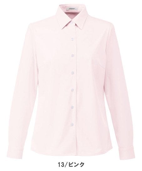 【全4色】長袖ニットブラウス（抗菌防臭・防汚・吸汗速乾・ストレッチ・レディース）