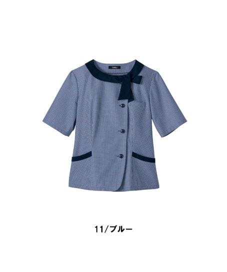 【全2色】半袖オーバーブラウス（ストレッチ・高通気・吸水速乾）