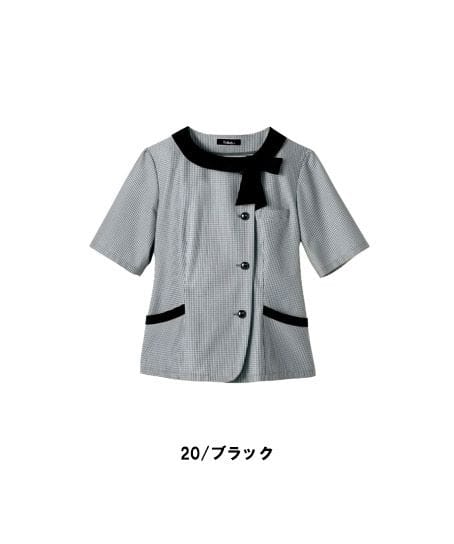 【全2色】半袖オーバーブラウス（ストレッチ・高通気・吸水速乾）