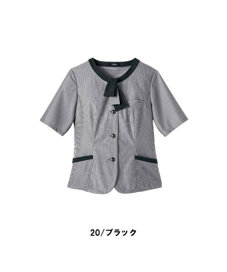 【全2色】半袖オーバーブラウス（ストレッチ・高通気・吸水速乾）