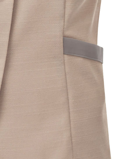 【全２色】半袖オーバーブラウス（ストレッチ・消臭・エコ素材）