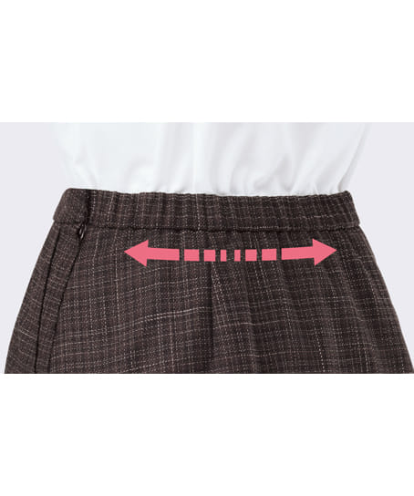 【全2色】Aラインスカート(ストレッチ・洗濯機OK・9号/59cm丈)