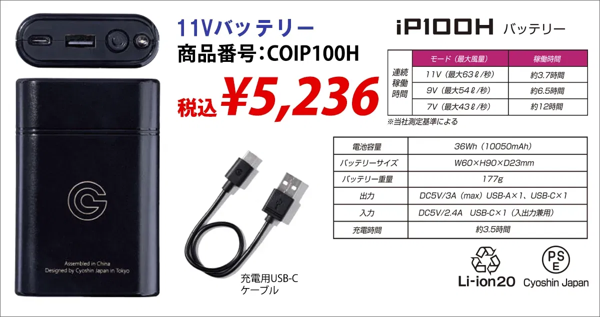 【長信ジャパン】11V,IP100H