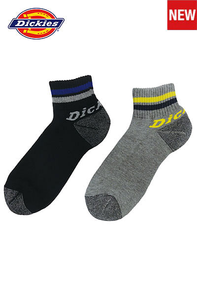 【Dickies】 ロークルー2Ｐ 靴下・ソックス